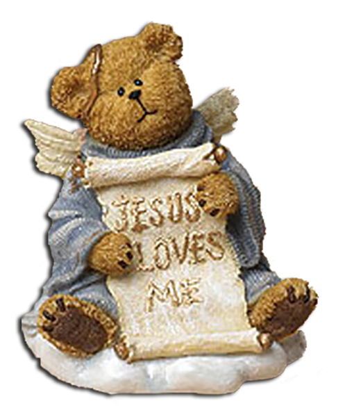 God's Lil Angel Mark "Jesus Loves Me" Boyds Bear Figurine