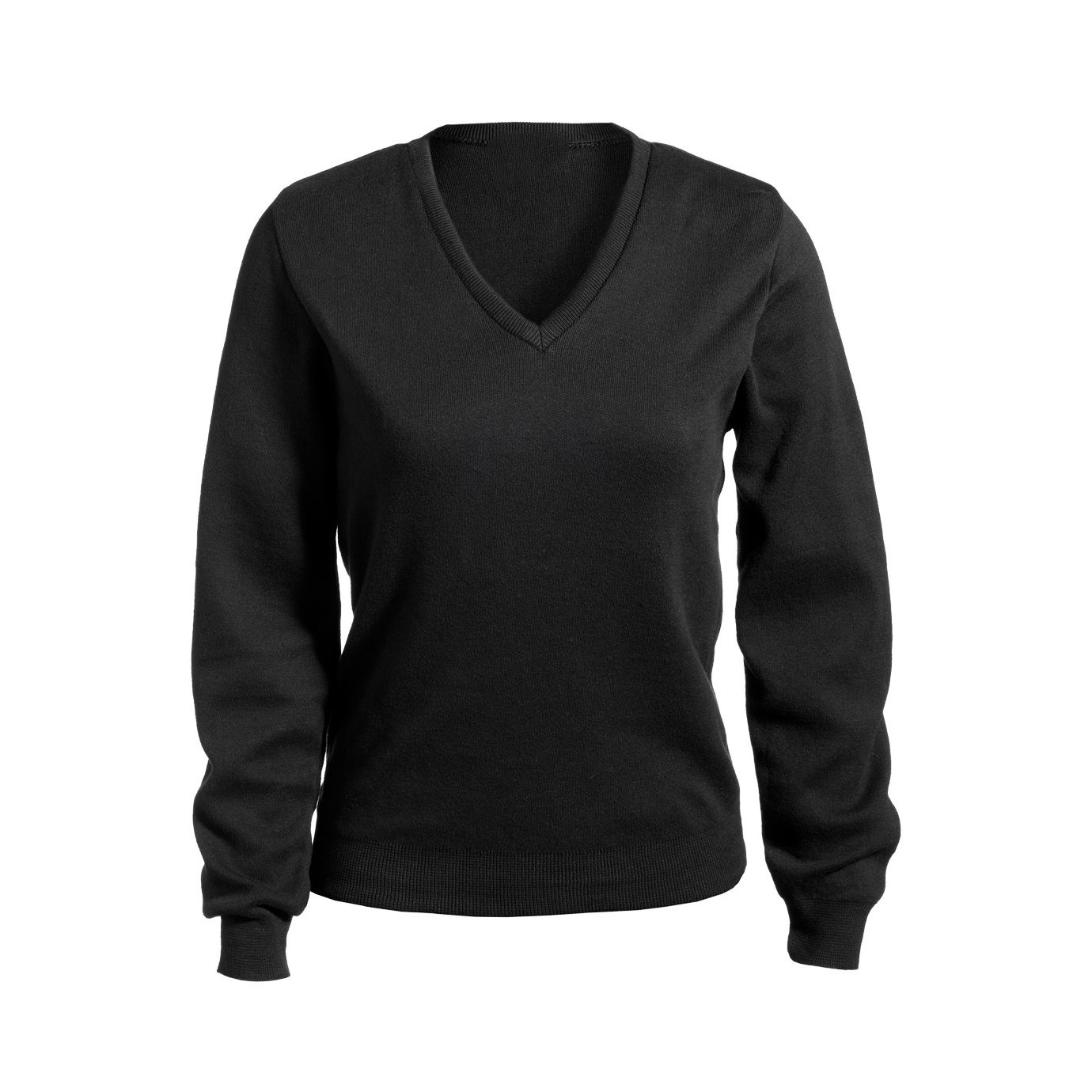 Ladies' V-Neck Cotton Sweater