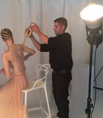 Evening Standard modelling beauty shoot featuring snakes from Tom's Talking Reptiles