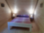 wood panelling in bedroom