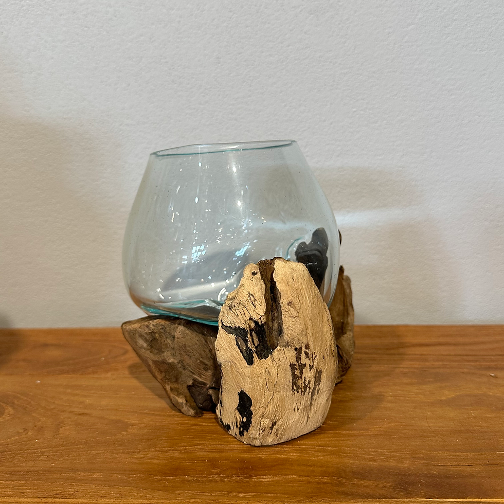 サムネイル： バリ島流木ガラス　w16×d12×h14cm 水槽　アクアリウムメダカ水槽101