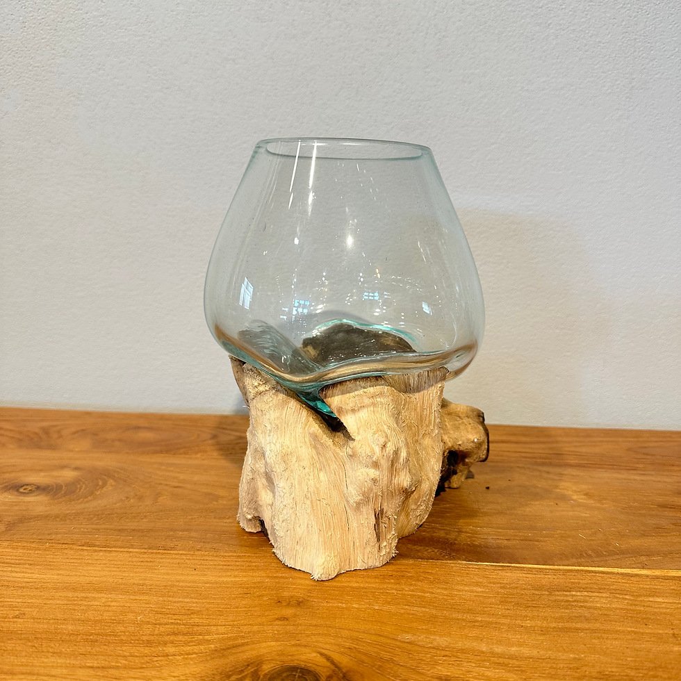 サムネイル： バリ島流木ガラス　w17×d14×h20cm 水槽　アクアリウムメダカ水槽806