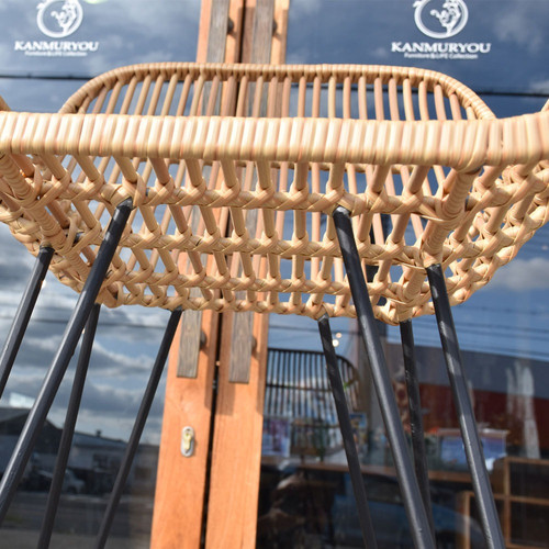 BALI シンセティックラタン×アイアン カウンターチェア | kanmuryou