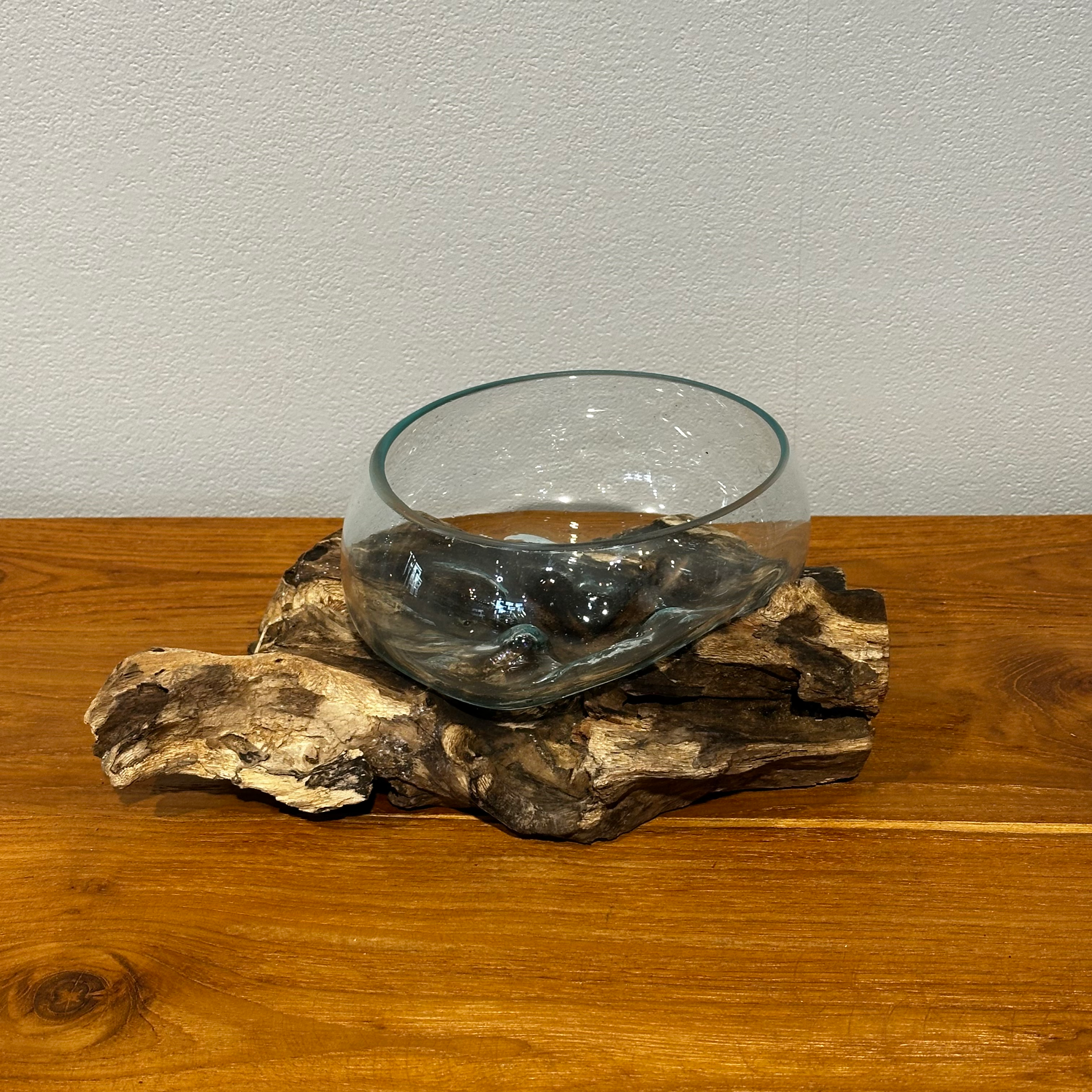 バリ島流木ガラス w25×d17×h10cm 水槽 アクアリウムメダカ水槽810