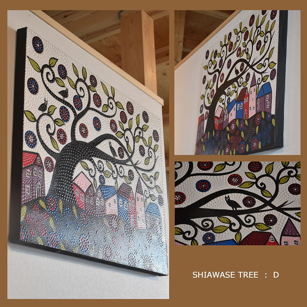 サムネイル： BALI ドットアート/SHIAWASE TREE