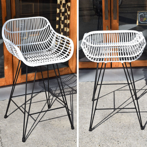 BALI シンセティックラタン×アイアン カウンターチェア | kanmuryou