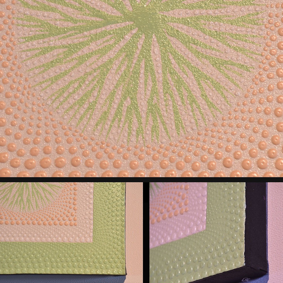 サムネイル： BALI ドットアート/ＭＯＤＥＲＮ[40×40cm]