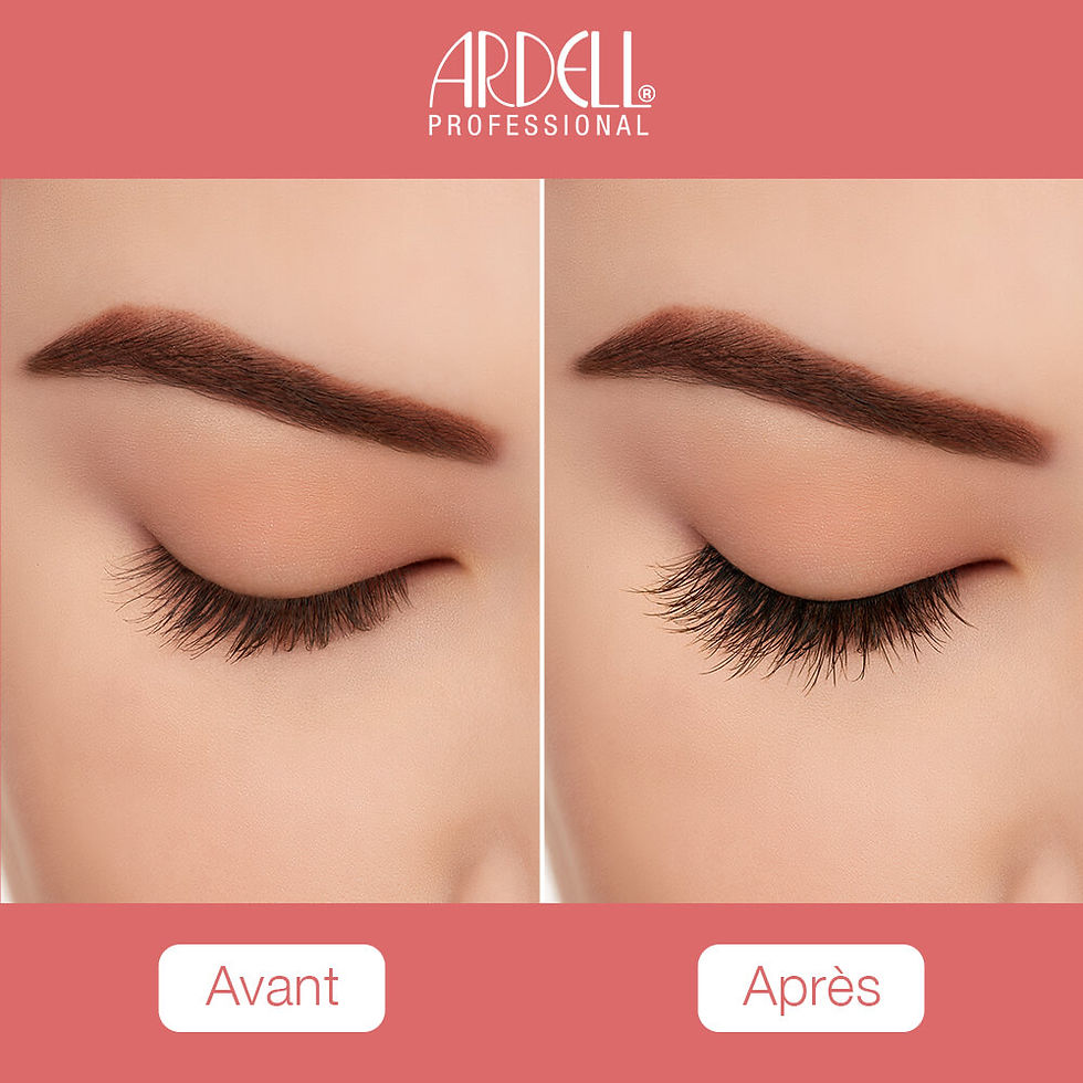 Miniature : Kit Faux-cils Light As Air Ardell 522 et colle DUO 1 gr swatch modele exemple avant après pose oeil face fermé