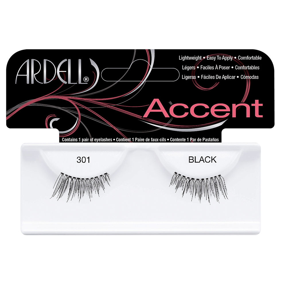 faux cils accent 301 ardell naturel oeil de biche chat demi etire reutilisable packaging face