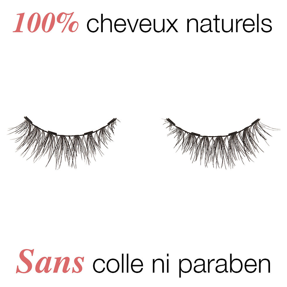 Miniature : kit faux cils magnetiques feutre pinceau eyeliner demi wispies ardell noir waterproof aimants liner magnetic flottant