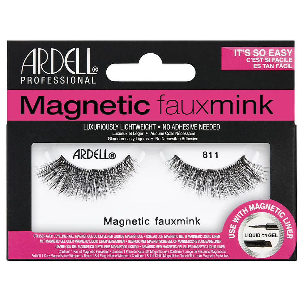 faux-cils magnetique simple frange faux Mink 811 ardell magnetic cils liner aimants packaging face