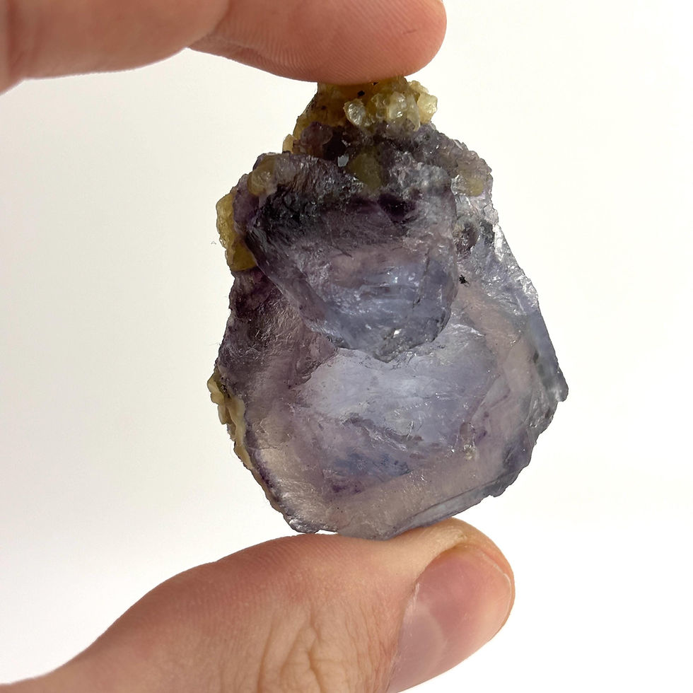Thumbnail: Stepped Fluorite Crystal from YGX Mine, China, 48g