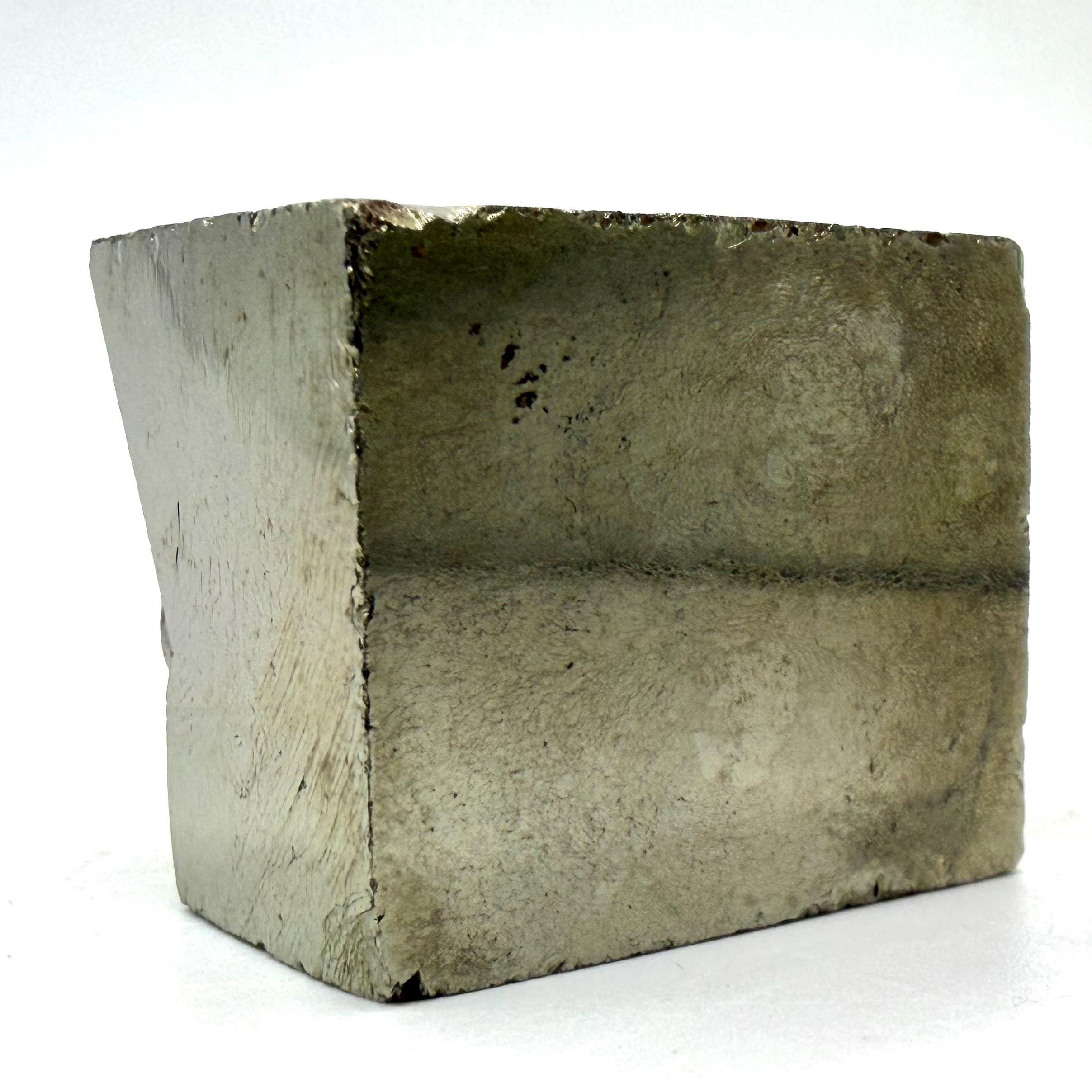 Pyrite Crystal Cube, Natural Pyrite Mineral Specimen from Morocco, 92g