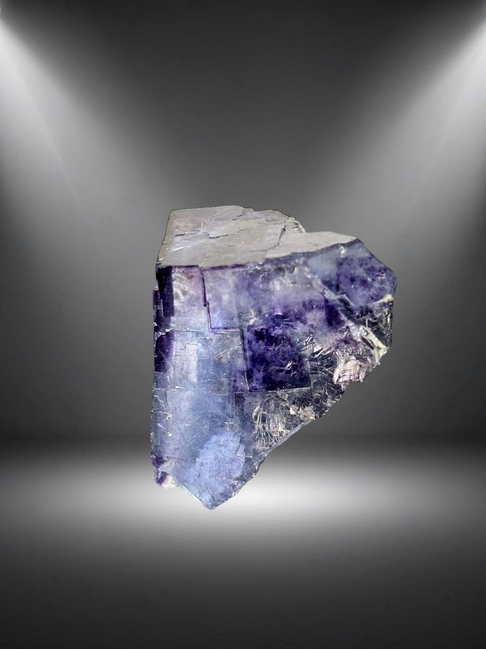 Thumbnail: Blue Phantom Cubic Fluorite Specimen - 14.6g