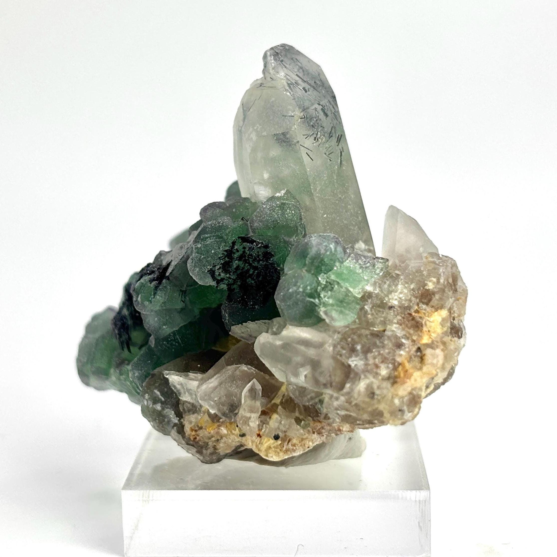 Erongo Mountains Fluorite Cluster with Quartz, Namibia, 29g
