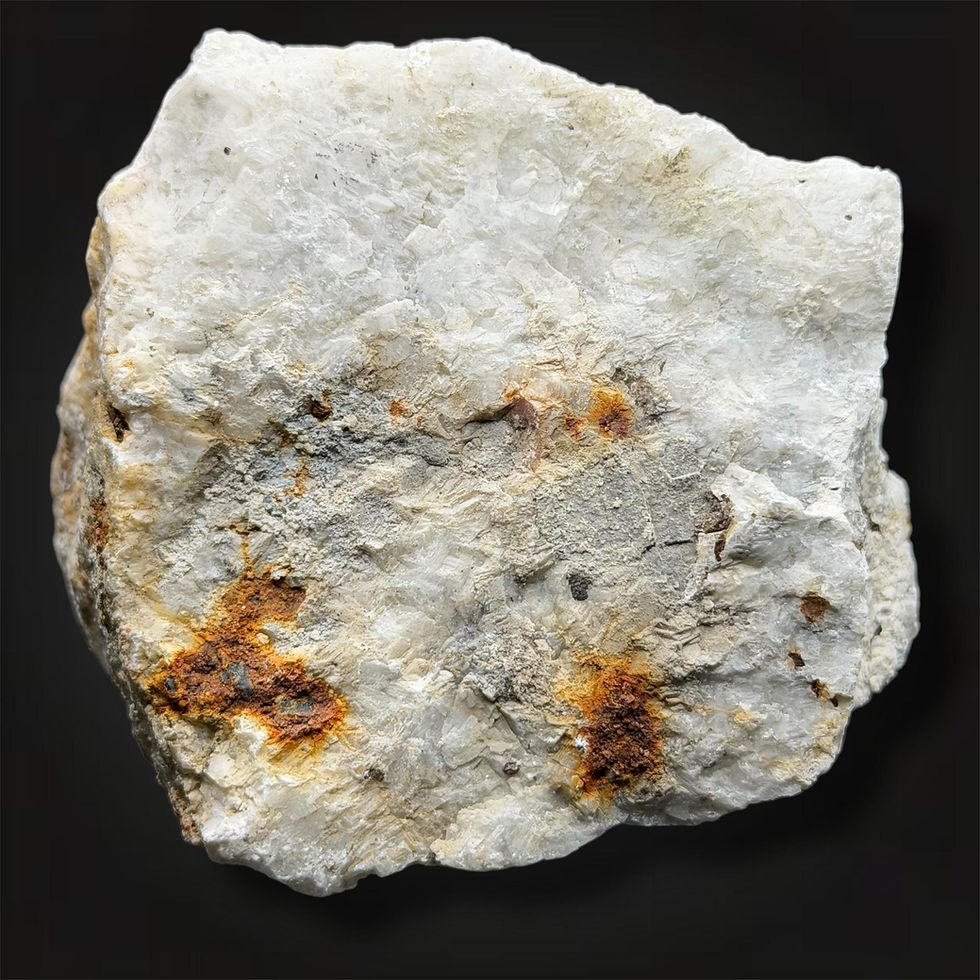 Thumbnail: Calcite, Aragonite & Chondrodite Fluorescent Mineral Specimen, Shortwave UV