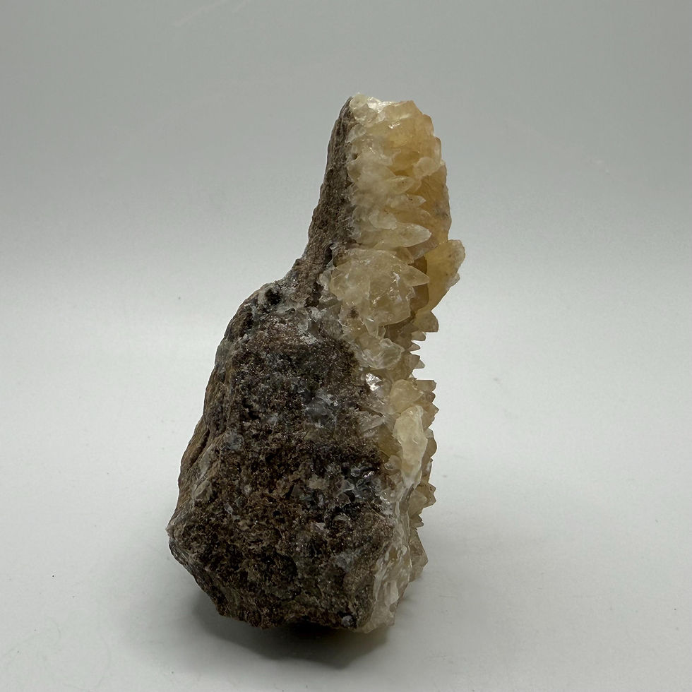 Thumbnail: Dogtooth Calcite Crystal, Natural UV Calcite Mineral Specimen from Ontario
