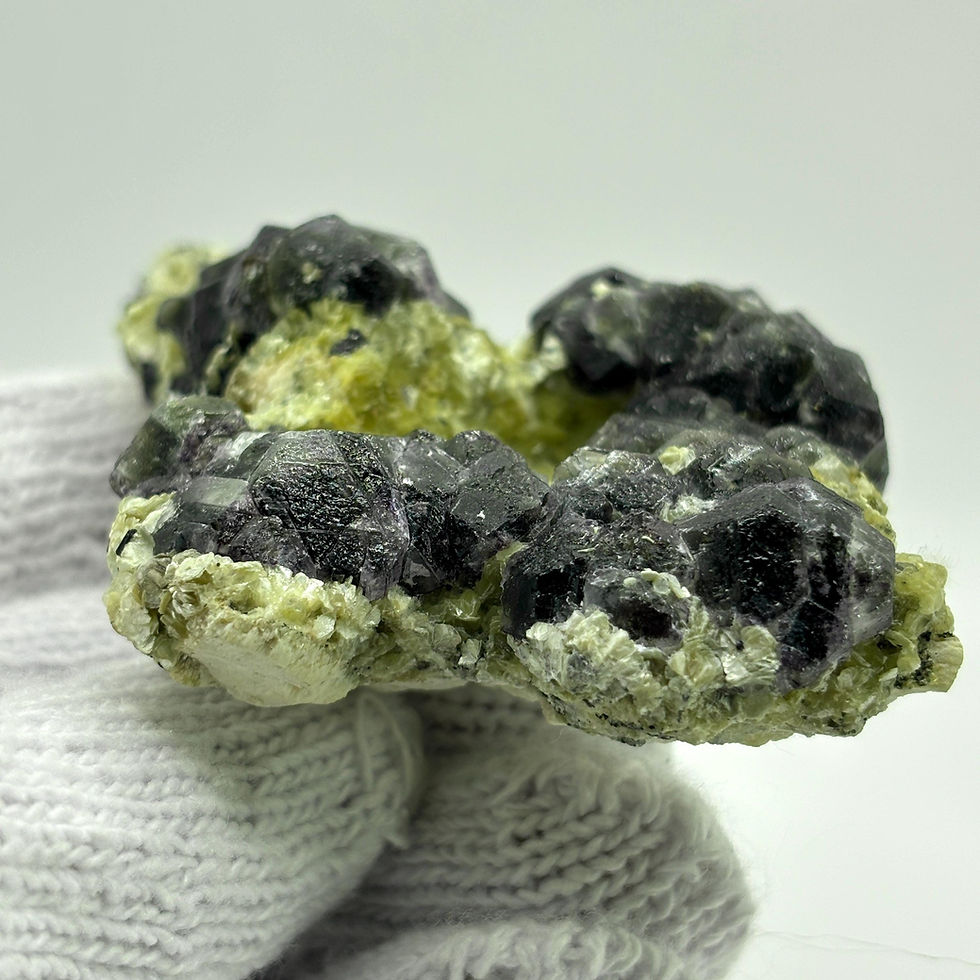 Thumbnail: Brown Phantom Fluorite Cluster from Erongo Mountains, Namibia, 173g