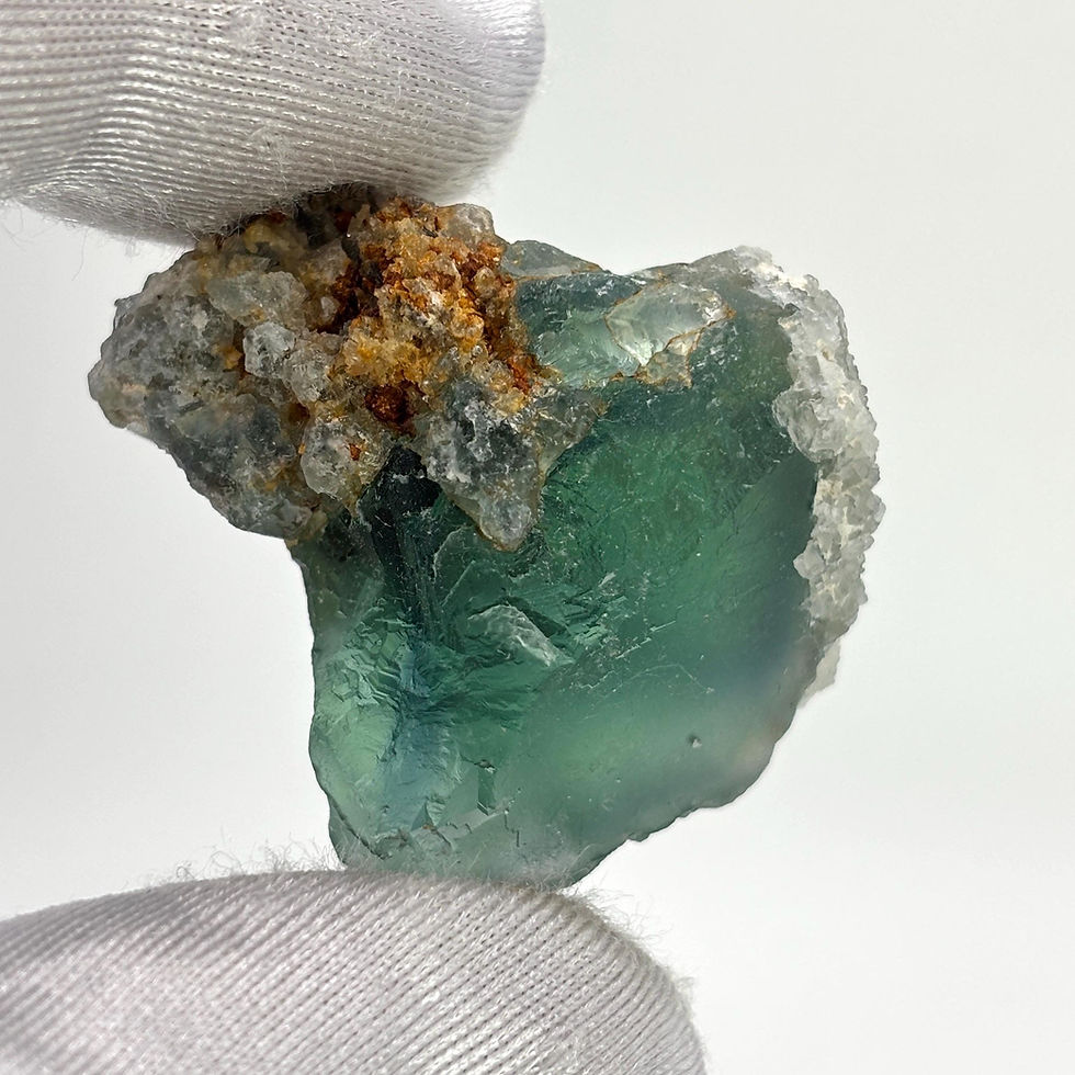 Thumbnail: Okorusu Green Fluorite Crystal, Natural Fluorite Mineral Specimen, Namibia