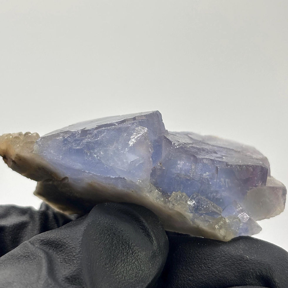 Thumbnail: Blue Stepped Fluorite Crystal, Yaogangxian Mineral Specimen, 61g