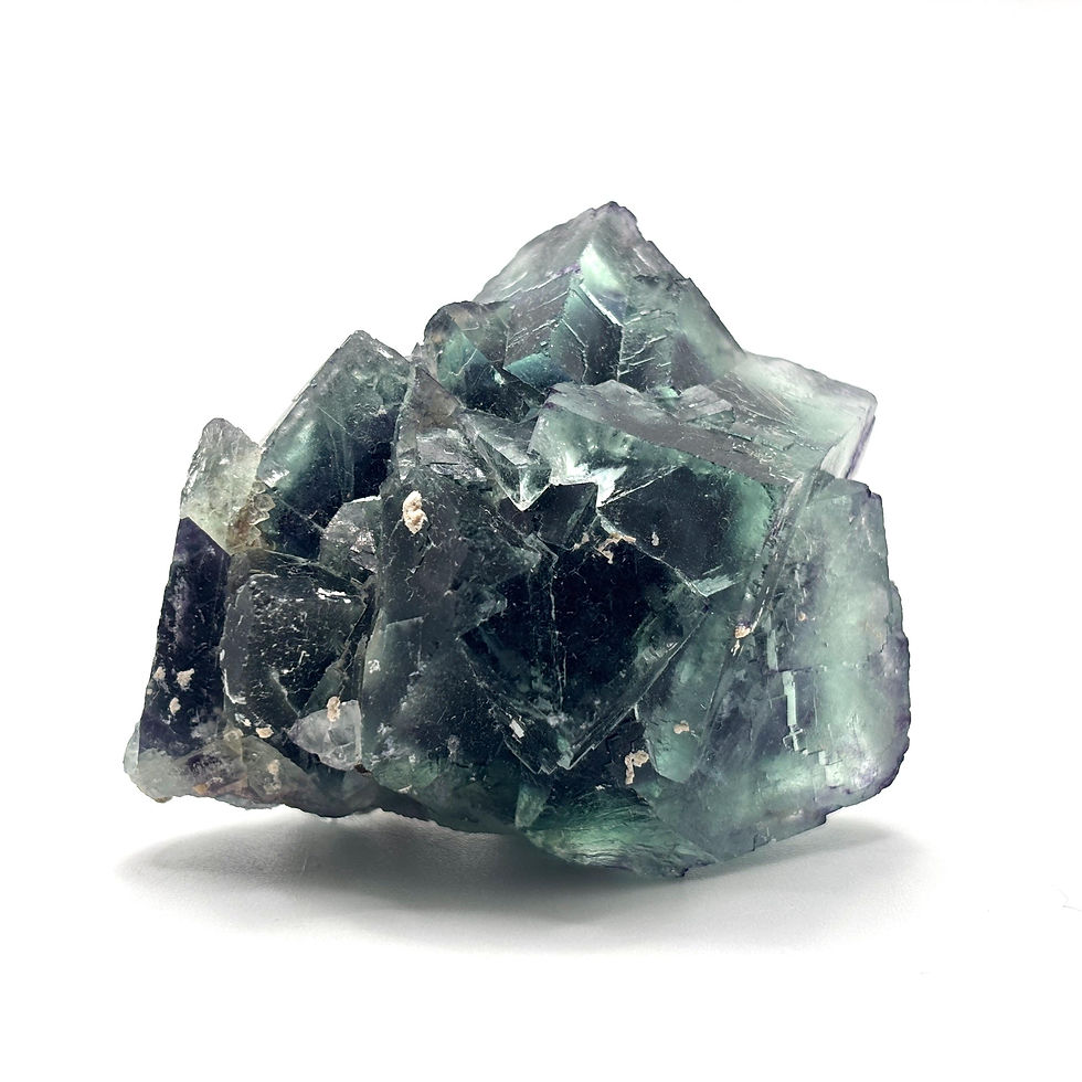 Thumbnail: Blue Phantom Fluorite Crystal, Natural Purple Zoned Fluorite, Okorusu, Namibia