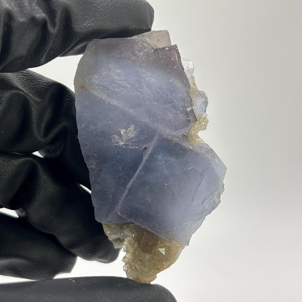 Thumbnail: Blue Stepped Fluorite Crystal, Yaogangxian Mineral Specimen, 61g