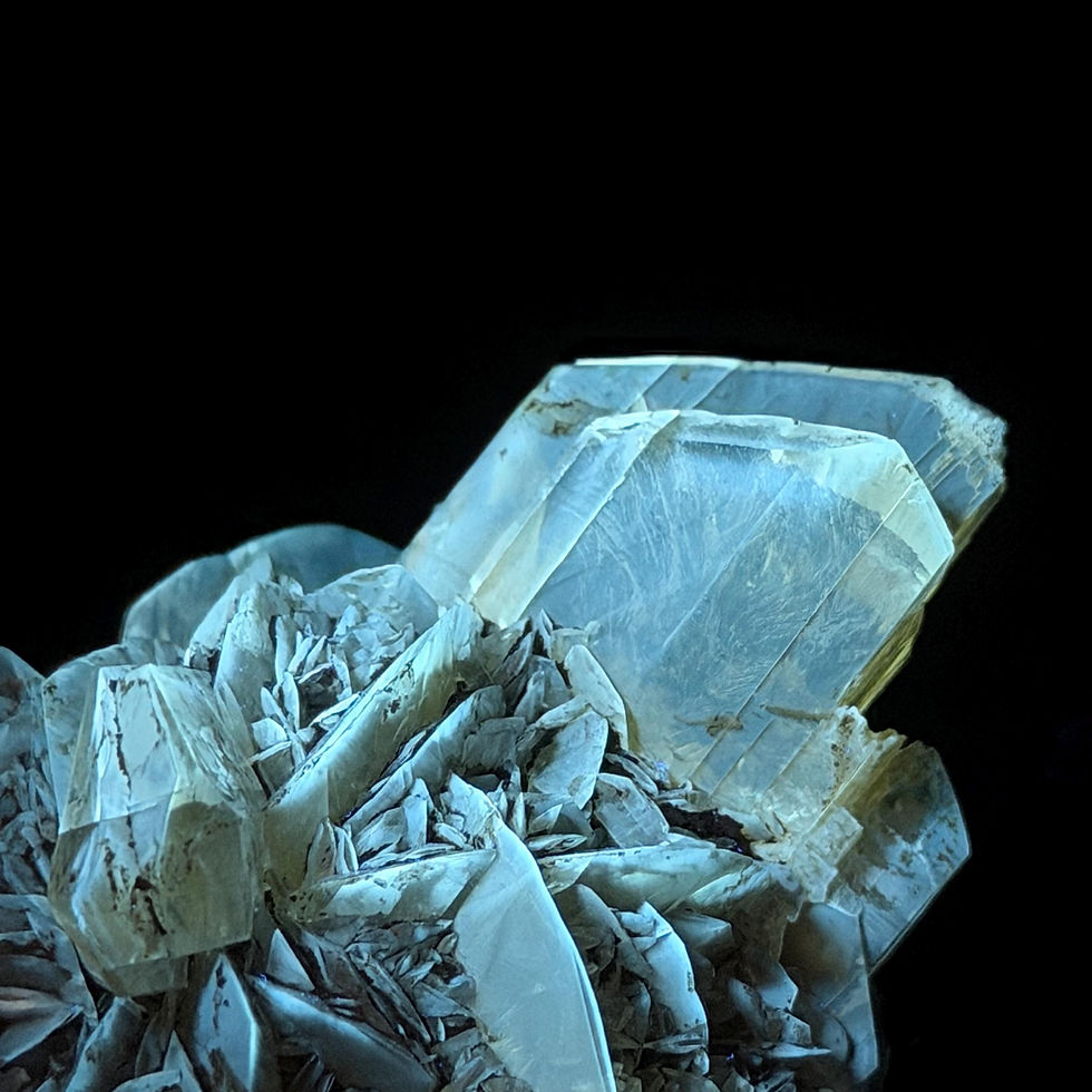 Thumbnail: Twinned Selenite Crystal, Red River Floodway, Manitoba, 94g