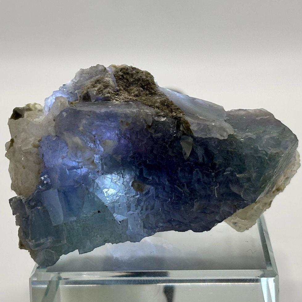 Thumbnail: Yaogangxian Fluorite Crystal - Purple FLUORITE, Mineral Specimen from Hunan