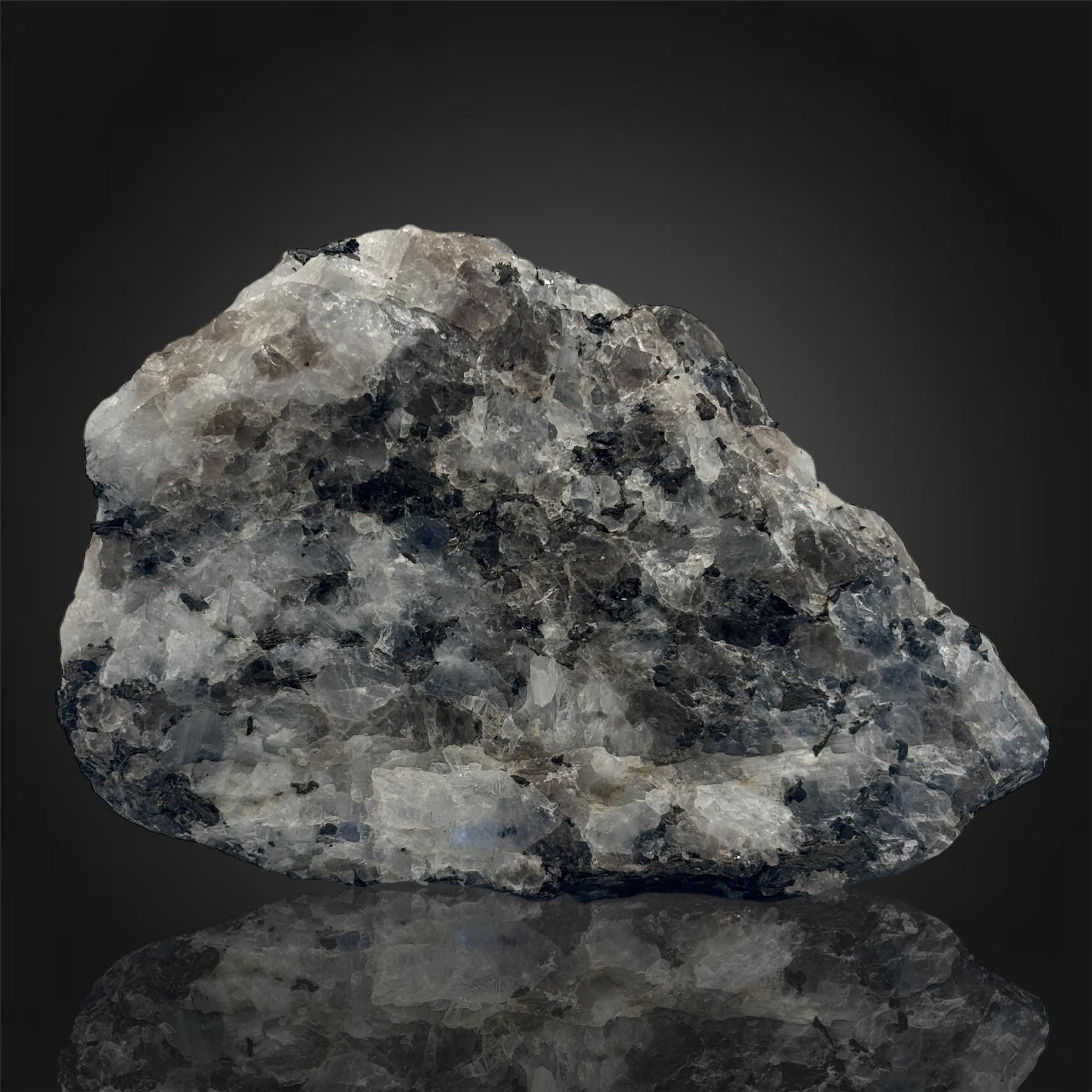 Rainbow Moonstone with Mica Crystal, Natural Moonstone from Australia, 326g