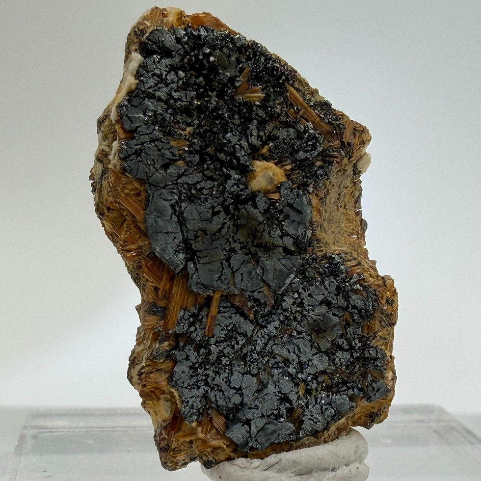 Thumbnail: Rutile w/ Siderite & Hematite Crystal, Natural Mineral Specimen, 2.4g