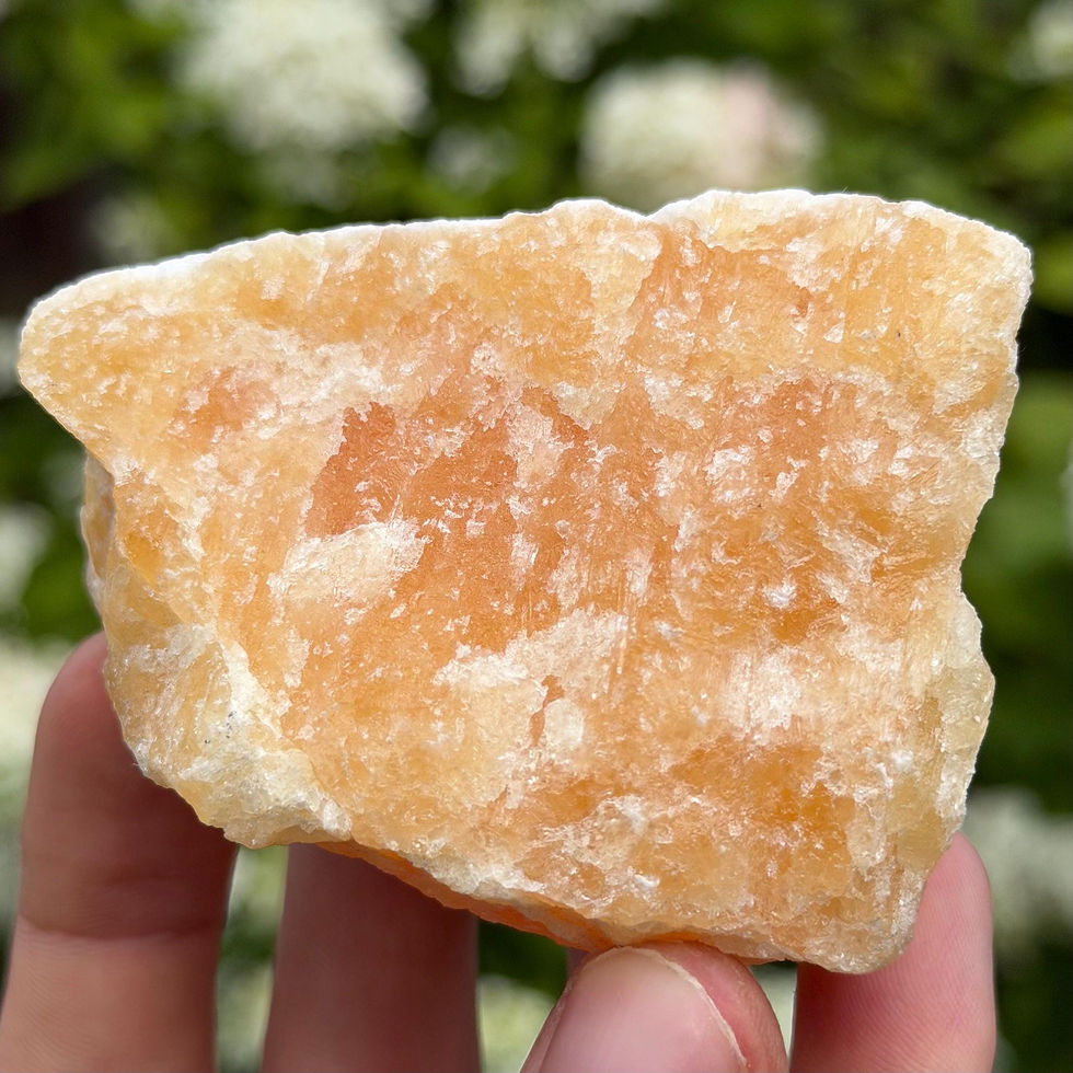 Thumbnail: Orange Calcite Crystal, Natural Calcite Cluster from Mexico, 268g