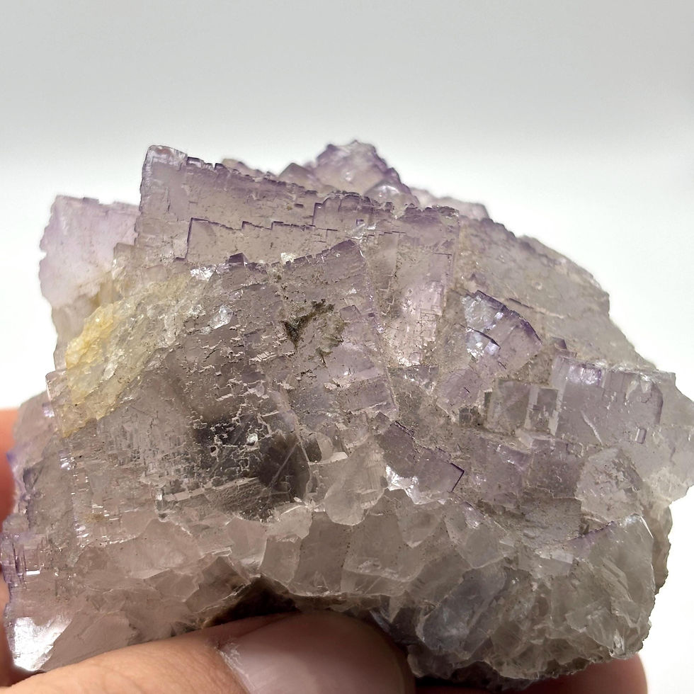 Thumbnail: Hunan Purple Phantom Fluorite Crystal, China, 284g