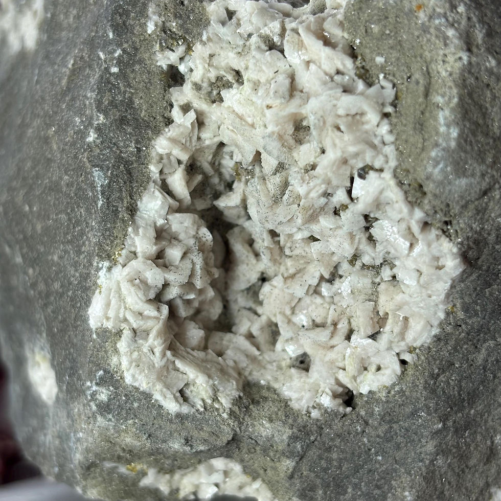 Thumbnail: Dolomite Crystal Cluster on Matrix | Ontario Gypsum Mineral Specimen | 1300g