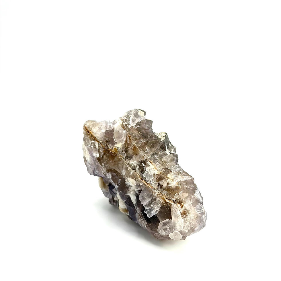 Thumbnail: Blue Fluorite Cluster, Natural Cubic Fluorite Crystal, 137g