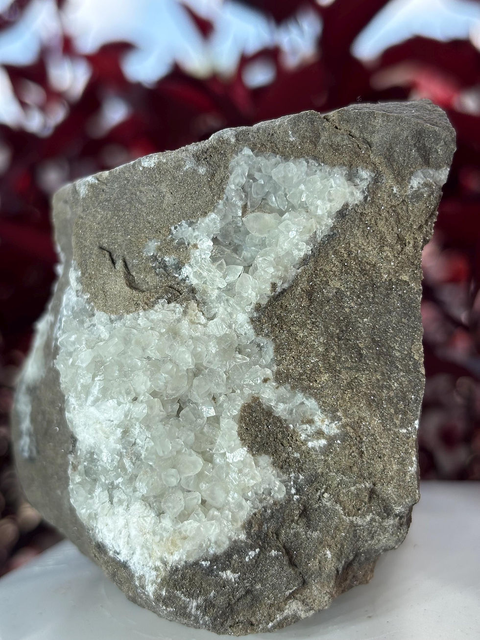 Thumbnail: Dogtooth Calcite Crystal Cluster | Ontario Calcite Mineral Specimen | 570g