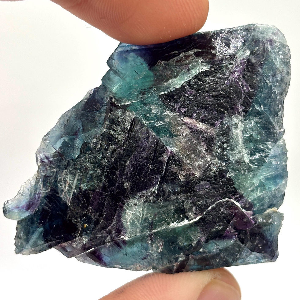 Thumbnail: Blue Okorusu Fluorite Crystal, Natural Purple Butterfly Pocket, Specimen