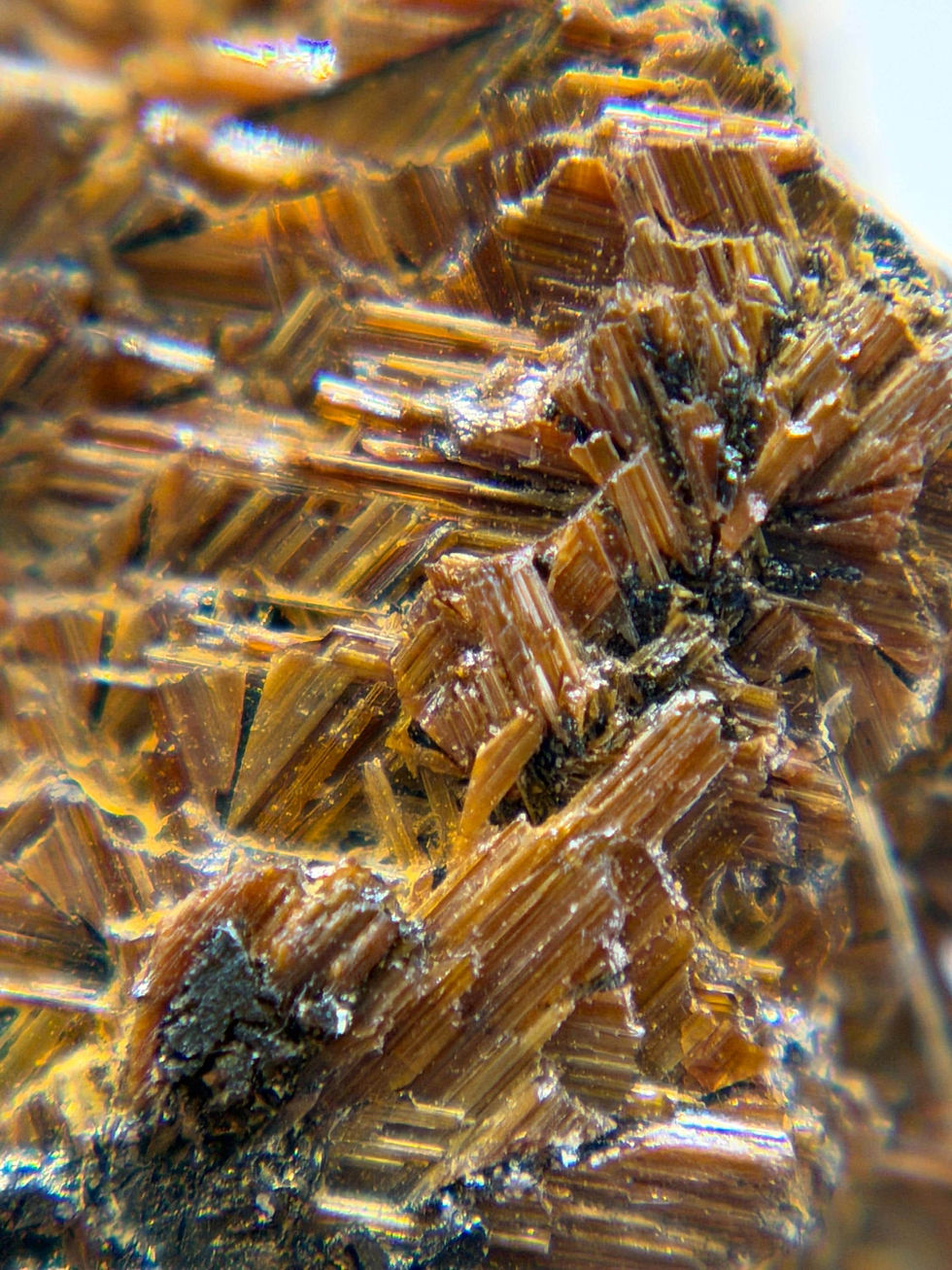 Thumbnail: Rutile w/ Siderite & Hematite Crystal, Natural Mineral Specimen, 2.7g