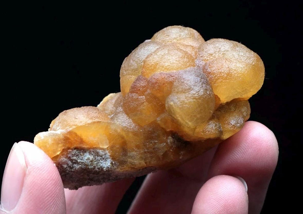 Thumbnail: Yellow Spherical Fluorite Crystal Specimen, Henan China, 91.3g