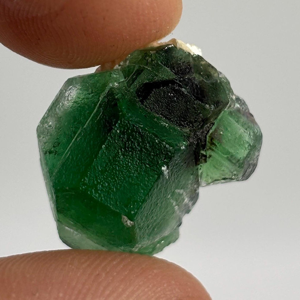 Thumbnail: Green Erongo Fluorite Crystal, Natural Mineral Specimen, Namibia, 7g