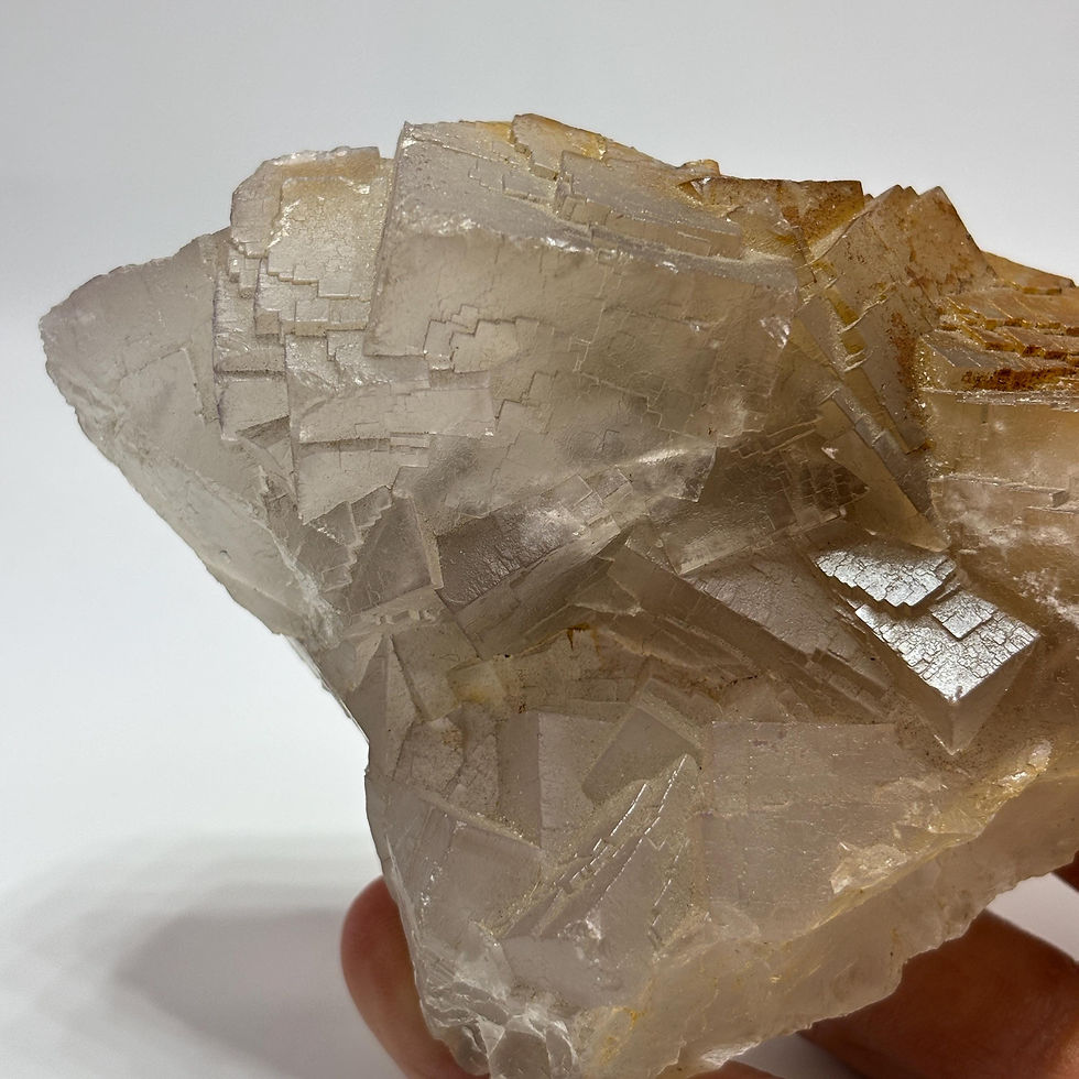 Thumbnail: Yellow Fluorite Cluster, Natural Cubic Fluorite Crystal from Pakistan, 485g