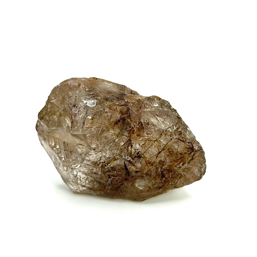 Thumbnail: Golden Rutile Quartz Tumble Stone | Natural Rutilated Quartz Crystal Specimen fr
