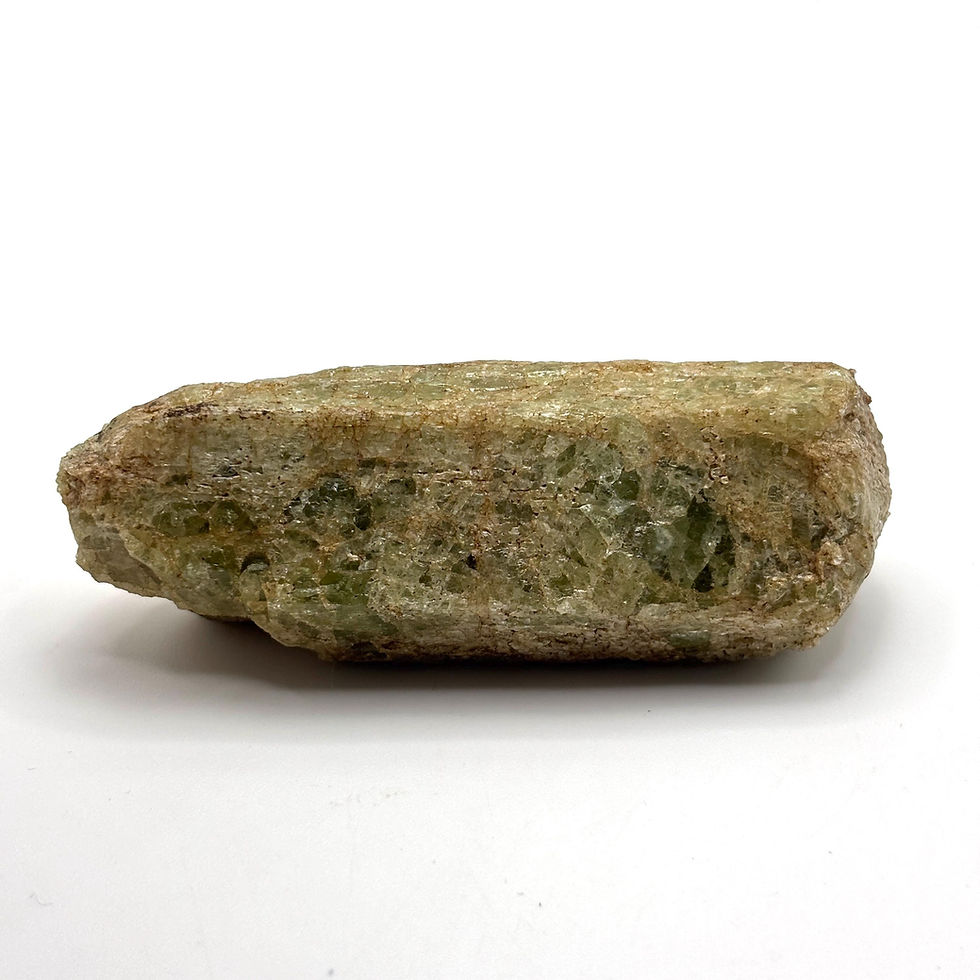Thumbnail: Terminated Green Apatite Crystal, Ontario Canada, 100g