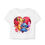 Thumbnail: Cute Lion & Stitch Heart Women's Baby Tee for Disney Lovers