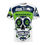 Thumbnail: Seattle Seahawks Day of the Dead Unisex Tee
