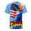 Thumbnail: Superhero Unisex Cut & Sew Tee - American Flag Design