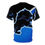 Thumbnail: Unisex Graphic Sports Tee - Bold Blue Lion Design