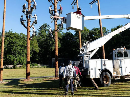 Electrical lineworker training at L.I.N.E. in Kingston, New York