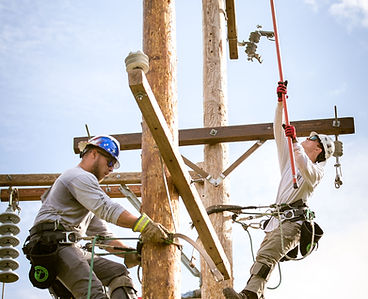 Linemen on Poles