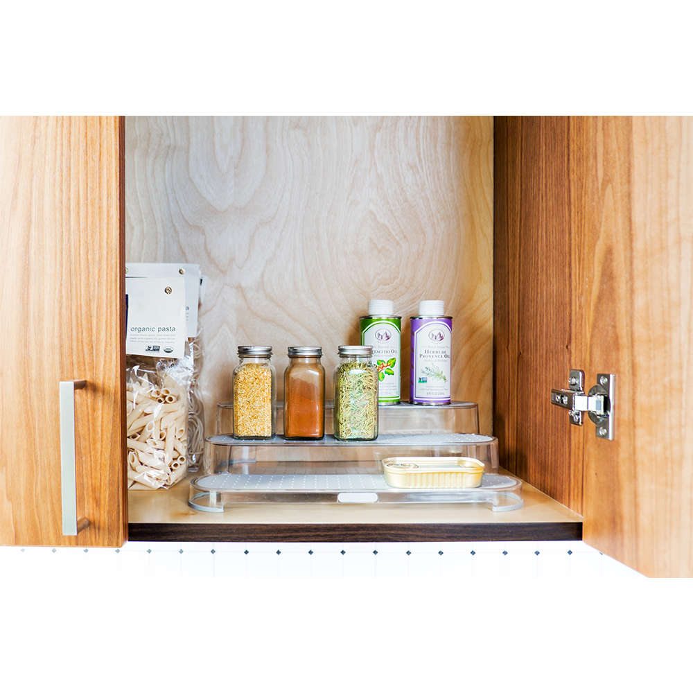 Clear Three Tier Shelf Organizer madesmart