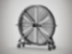 Syclones portable industrial fan in a caged drum design